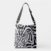 Impression Zebra - Sac fourre-tout croisé (Devant)
