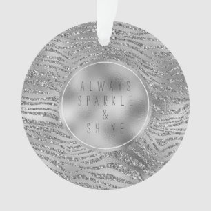 Impression Zebra Silver Glitz