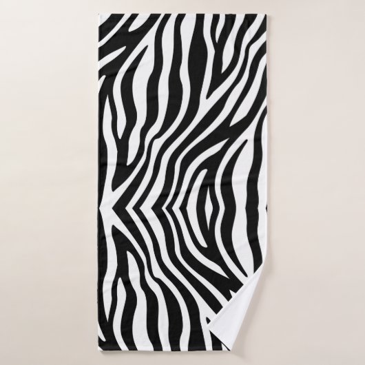 Impression Zèbre noir blanc (Serviette de bain)