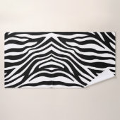 Impression Zèbre noir blanc (Serviette de bain)