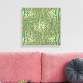 Impression Zèbre Or et Vert (Insitu(Salon))