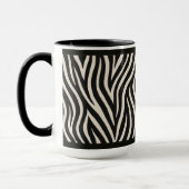 "IMPRESSION ZÈBRE" - TASSE À CAFE DE 15 OZ (Gauche)