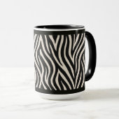 "IMPRESSION ZÈBRE" - TASSE À CAFE DE 15 OZ (Devant droit)