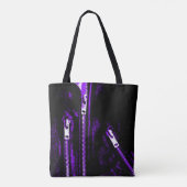 Impression Zips violet sur tout le sac fourre-tout (Dos)
