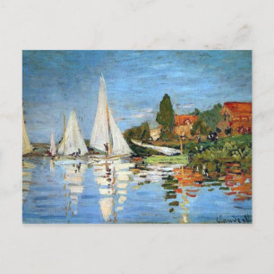 Impressionisme Boats Fine Art Briefkaart