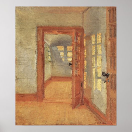 impressionisme, House Interior, Anna Ancher Poster (Voorkant)