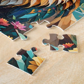 Impressionisme Lion Jigsaw Puzzel (Zijkant)