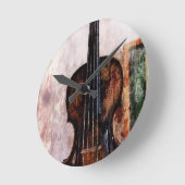 impressionisme muziekinstrument Fiddle Violin Ronde Klok (Hoek)