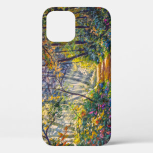 Impressionisme Path: Sunny Forest Waterverf iPhone 12 Hoesje