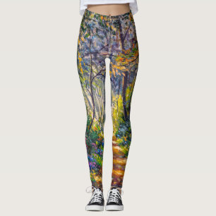Impressionisme Path: Sunny Forest Waterverf Leggings