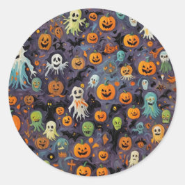 Impressionisme Smeltende Geesten Ronde Sticker