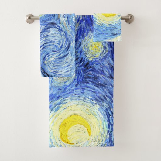 Impressionisme Van Gogh Sterrennacht Bath Towel Se Bad Handdoek (Insitu)