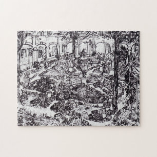 Impressionisme Vincent Van Gogh Garten des Hospita Legpuzzel