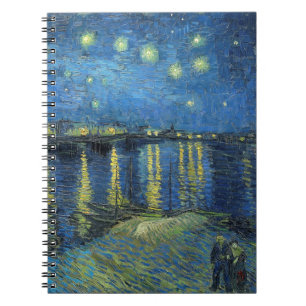 Impressionisme Vincent Van Gogh Starry Sterrennach Notitieboek