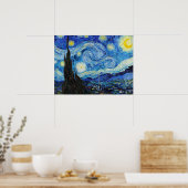 Impressionisme Vincent Van Gogh Starry Sterrennach Poster (Keuken)