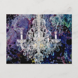 impressionisme waterverf Edwardian Chandelier Briefkaart