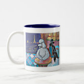 Impressionist Art Poodles Paris Cafe Mok Cup (Links)