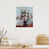 impressionist colorful still life floral poster (Keuken)