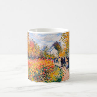 Impressionist Garden Art Mug Autumn Dahlia Garden  Koffiemok