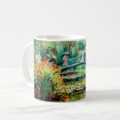 Impressionist Garden Art Mug Bridge Over Pond (Devant gauche)