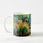 Impressionist Garden Art Mug Bridge Over Pond (Gauche)