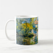 Impressionist Garden Art Mug Lakeside House with B (Gauche)