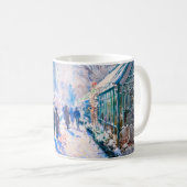 Impressionist Garden Art Mug Winter Pathway Scene (Devant droit)