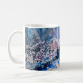 Impressionist Garden Art Mug Winter Pathway Scene (Gauche)