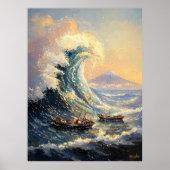 Impressionist inspireerde grote golf poster (Voorkant)