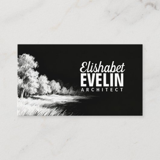 Impressionist Lines - Landscape 543 Visitekaartje (Voorkant)