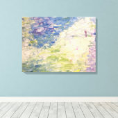 Impressionist Pond Abstract deegschilderdoek Canvas Afdruk (Insitu (Houten vloer))