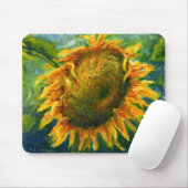 Impressionist Sunflower Face Muismat (Met muis)
