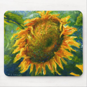 Impressionist Sunflower Face Muismat