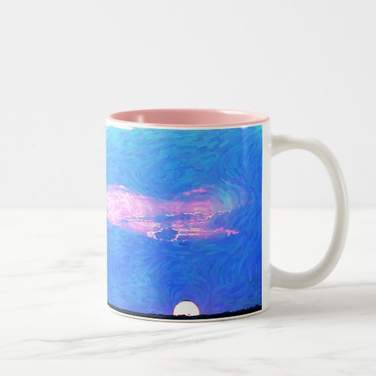 Impressionist Sunset Ceramic Mok (Rechts)