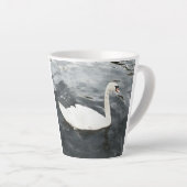 Impressionist Swan Latte Mok (Rechterhoek)