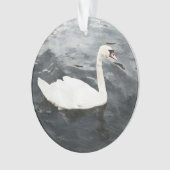 Impressionist Swan Ornament (voorkant)