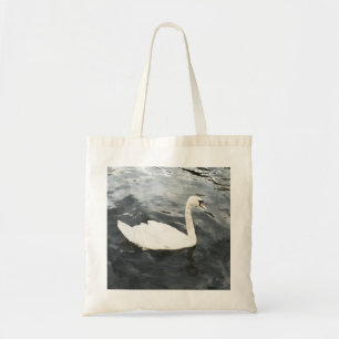 Impressionist Swan Tote Bag