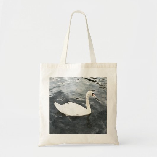 Impressionist Swan Tote Bag (Voorkant)