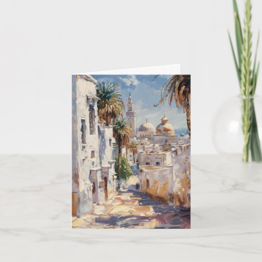 Impressionist tile of Tunis Kaart (Voorkant)