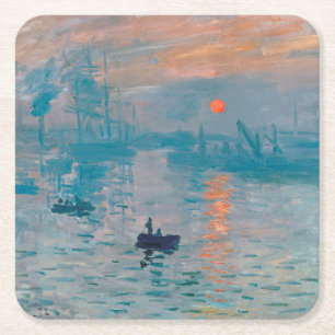 Impressionist Vierkante Kartonnen Onderzetter