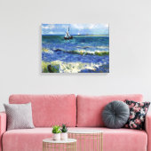 Impressionist Zeilboot op het Ocean Waves Canvas (Insitu (Woonkamer))