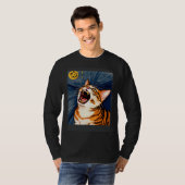 Impressionistic Cat Screaming Impressionism Cats T-shirt (Voorkant volledig)