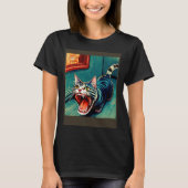 Impressionistic Cat Screaming Impressionism Cats T-shirt (Voorkant)