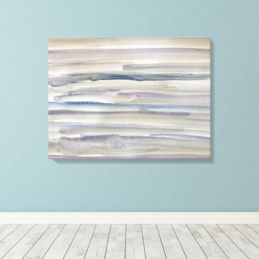 Impressionistisch Abstract Stripe Schilderij Canva Canvas Afdruk (Insitu (Houten vloer))