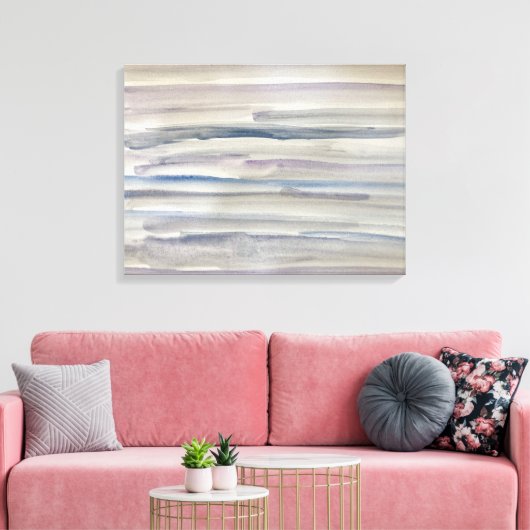 Impressionistisch Abstract Stripe Schilderij Canva Canvas Afdruk (Insitu (Woonkamer))