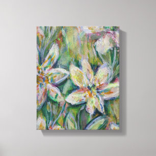 Impressionistisch Floral Painting Canvas 8"x10"x2. Afdruk