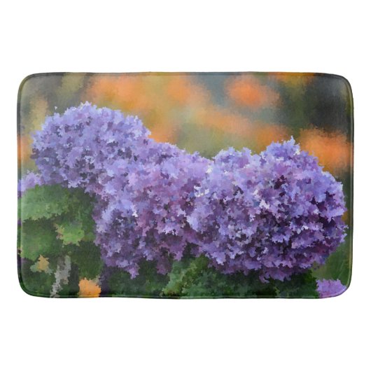Impressionistisch Hydrangea Bath Mat (Voorkant)