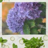 Impressionistisch Hydrangea Dish Towel Theedoek (Gevouwen)