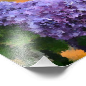 Impressionistisch Hydrangeas Foto afdrukken Afdruk (Hoek)