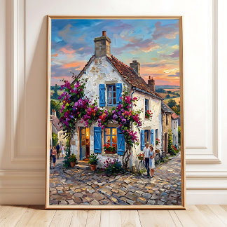 Impressionistisch landschapschilderij van de Norma Poster